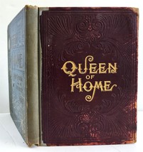 1891 Antique Salesman Sample Book Victorian Woman Queen Of The Home - £53.56 GBP