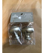 Curtain Rod Finials End Caps JC Penney Home Pewter Gray Window Dressing - $20.37 CAD