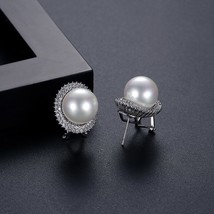 Nt vintage big imitation pearl stud earrings for woman korean fashion girl s lady party thumb200