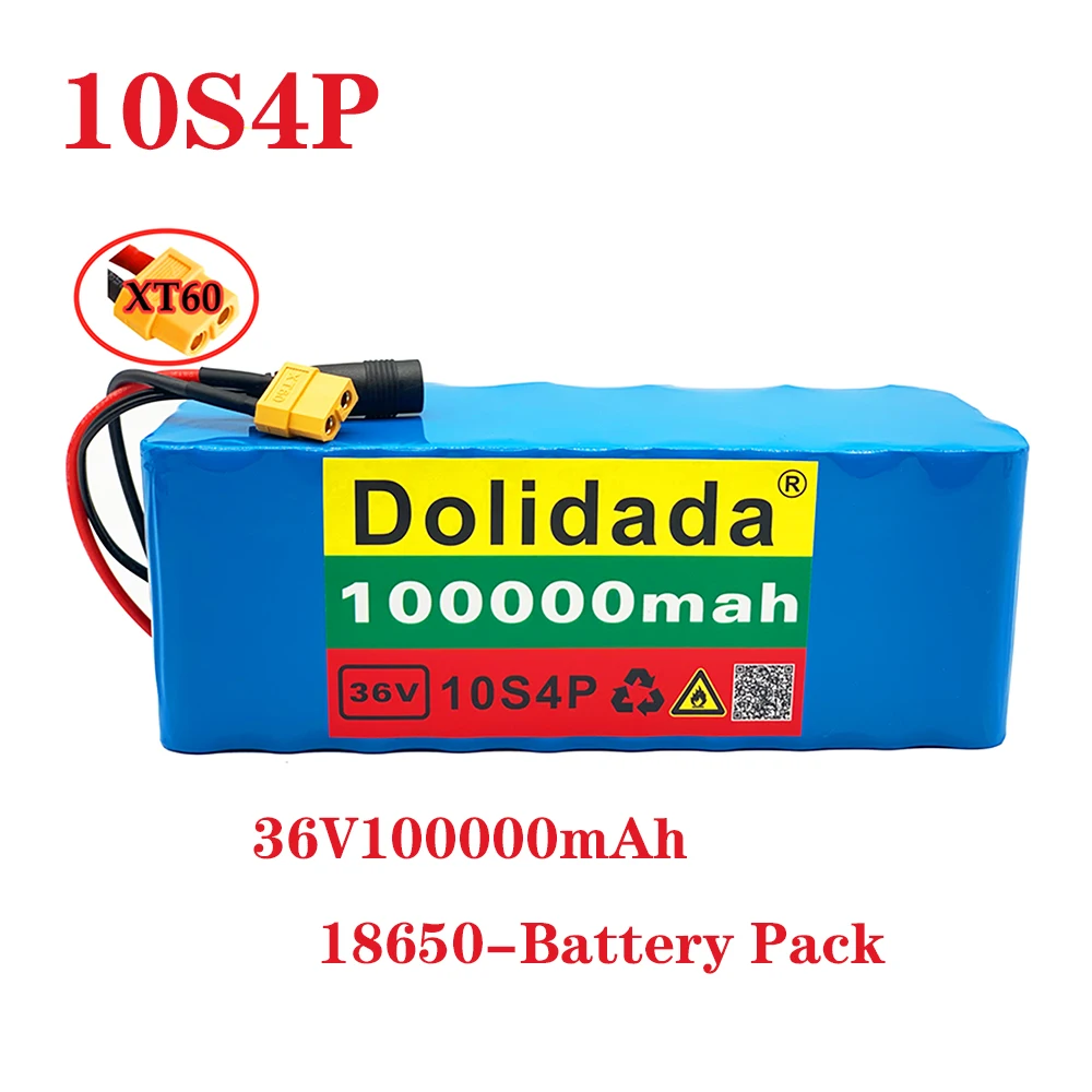 Sporting new 36V 10s4p 100Ah 1000W large capacity 18650 lithium battery ... - £23.62 GBP