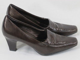 Aerosoles Brown High Heeled Loafer Shoes Size 7 M US Excellent Plus Condition - £10.78 GBP