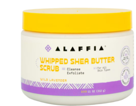 Alaffia Whipped Shea Butter Scrub, Wild Lavender 11.0 oz - $32.99