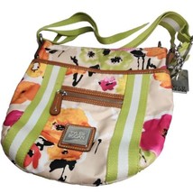 Tyler Rodan Bag Floral Fabric Adjustable Shoulder Strap Ext Zip Slip Poc... - £15.07 GBP
