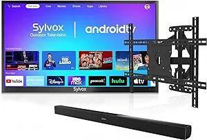 55 Outdoor Smart Tv With Bluetooth Soundbar &amp; Tv Wall Mount, Outdoor Tv ... - £3,340.44 GBP