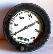 DOUGLAS AIRCRAFT 5-68 Gauge 0-3000 PSI Indicator 6 1/8&quot; Overall Diameter - £27.65 GBP