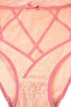 FOR LOVE &amp; LEMONS Womens Briefs High-Waisted Yvette Stylish Elegant Pink Size S - £15.33 GBP