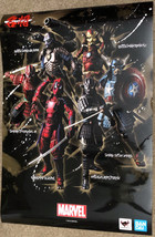 Manga Realization Ban Dai Marvel Comics Promo SDCC Poster Deadpool Spide... - $14.84