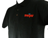 MEIJER Supercenter Store Employee Uniform Polo Shirt Black Size M Medium... - $25.49