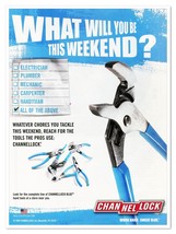 ChannelLock Hand Tools Weekend Chores Sweat Blue 2009 Print Magazine Ad - $9.70