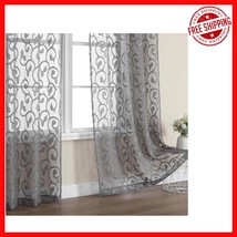 Stylish Light Filtering Sheer Curtains 40x72, 2 Panels for Living Room &amp;... - $470.39 MXN