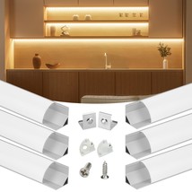 6-Pack 3.3Ft/1Meter V Shape Led Aluminum Channel System With Milky White Cover A - £26.24 GBP