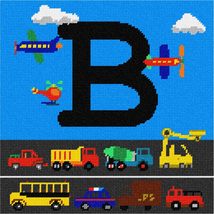 Pepita Needlepoint Canvas: Letter B Busy City, 10&quot; x 10&quot; - £62.94 GBP+