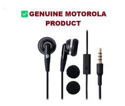 ✅ OEM Motorola Stereo Headset Black (EH25) - 3.5mm Jack - £10.25 GBP