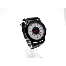 armitron awatch 37mm Watch New Battery Roman Numeral Dial Black Band And... - $15.97