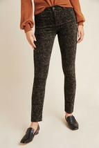 NWT AG STEVIE VELVET PAISLEY HIGH-RISE SKINNY ANKLE JEANS 26, 27 - £47.89 GBP