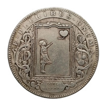 HB(256)US Hobo Nickel Morgan Dollar Silver Plated Copy Coin - £8.03 GBP