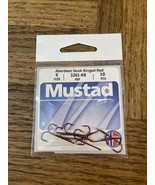 Mustad aberdeen hook ringed red size 6 - £10.80 GBP