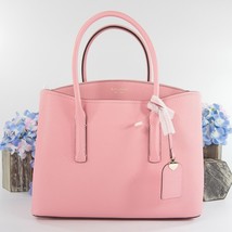 Kate Spade Margaux Pink Carnation Leather Large Satchel Shoulder Bag NWT - £217.23 GBP