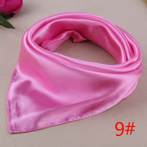Satin Silk Square Scarf Bandana Neckerchief Head Neck Wrap Scarves One size - $14.99