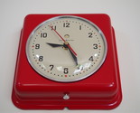 Vintage 1937-48 General Electric Red Wall Clock the &quot;Garcon&quot; 2H08 Art Deco - €107,77 EUR