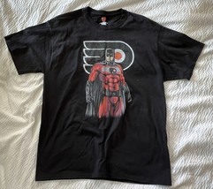 Philadelphia Flyers Batman Black T-shirt Size L - £9.64 GBP