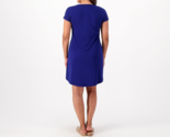 Belle by Kim Gravel Knit V Neck Tshirt Dress With Pockets Nautical Navy,... - £27.15 GBP