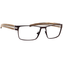 Morel Eyeglasses OGA 70800 MM 011 Dark Brown/Wood Square Frame France 55[]16 140 - £275.21 GBP