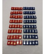 Vintage 70s Stratego Blue And Red Player Board Game Replacement Pieces - £30.81 GBP