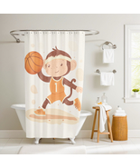 Chip the Dribbling Monkey Shower Curtain by Dancing Littles Jungle - $733.58 MXN