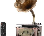 Phonograph Turntable Wireless Speaker, With Aux-In, Fm Radio, Usb Port F... - $555.99