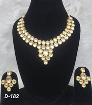 Arabic Tradition Bollywood Kundan Meena Sheikh Bridal Shadi Women Jewelry Set c - £43.63 GBP