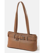 Fame Belt Strap Textured Faux Leather Shoulder Bag - $974.62 MXN Fame Belt Strap Textured Faux Leather Shoulder Bag - $974.62 MXN