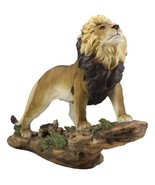 Large African Wildlife Lion Ascending On Pride Rock Statue 16.25&quot;L - $74.99