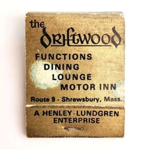 The Driftwood Motor Inn Vintage Matchbook Shrewsbury Matches Unstruck E19H - $19.99