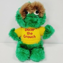 Oscar the Grouch Vintage 9&quot; Plush Sesame Street Muppets 1983 Stuffed Playskool - £17.11 GBP