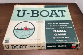 Vintage U-Boat Board Game Avalon Hill - 1961 appears complete  - £28.06 GBP