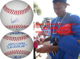 Alexi Ogando Texas Rangers Red Sox Indians signed autographed baseball COA proof - £42.81 GBP
