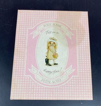 Holly Hobbie Vintage Note Cards Envelopes 15 Put on a happy face Girl Basket Hat - £10.08 GBP