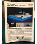 ORTOFON MOVING COIL CARTRIDGE SINGLE PAGE BROCHURE/SPEC SHEETS - $9.58 CAD