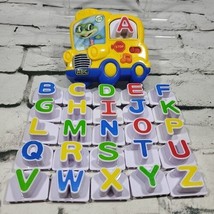 Leap Frog Fridge Phonics School Bus Alphabet Magnets Complete Tested Works  - $14.84