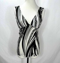 Just Cavalli Print Silky Sleeveless Jersey Stretch Knit Top IT42 Tunic H... - $49.99