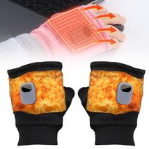 Heated Gloves for Women, 2025 New Smart Thermostatic Heated Fingerless G... - £20.14 GBP