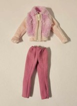 Barbie Fashion Ave B8267 PINK PURPLE Faux FUR Jacket + Coordinated Pants... - $24.99