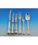 Prince Albert CG Hallberg Swedish 830 Silver Flatware Set Service Fitted... - $72,557.56 MXN