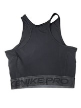 New New Nike Pro Women&#39;s DRI-FIT Cropped Tank Top DQ5593 Size S Black - £18.00 GBP