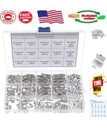 Durable 304 Stainless Steel Socket Head Cap Screws &amp; Nuts - 360 Piece Set - $701.41 MXN