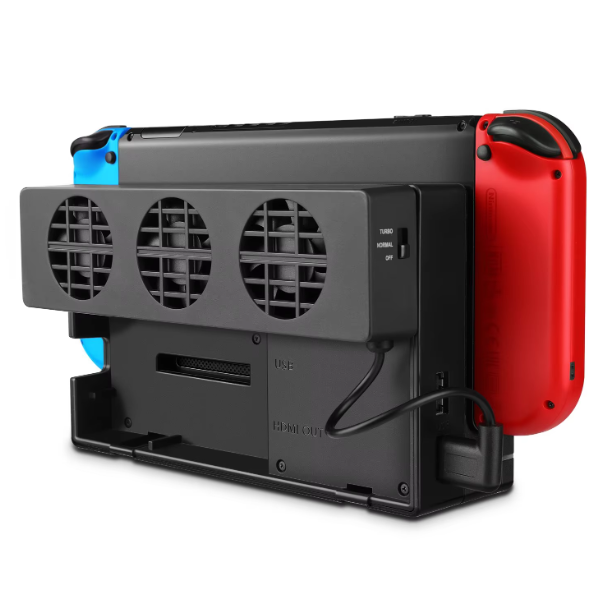 Nintendo Switch DOBE Cooling Fans Dock Mount Console Cooler 3 Fans, 2 Pack Black