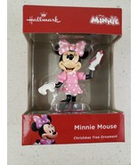 HALLMARK Minnie Mouse In Pink Polka Dot Dress W/ Cellphone Christmas Orn... - $15.68