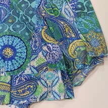 Chico's Women's Multicolor Midi Asymmetrical Handkerchief Skirt Size 3 image 13