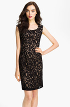 Adrianna Papell Cap Sleeve Lace Sheath Dress sz 10 NWT - £122.33 GBP